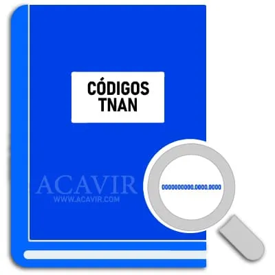 códigos suplementarios tnan