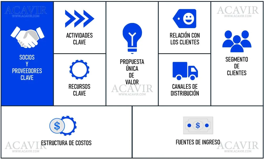 socios y proveedores clave