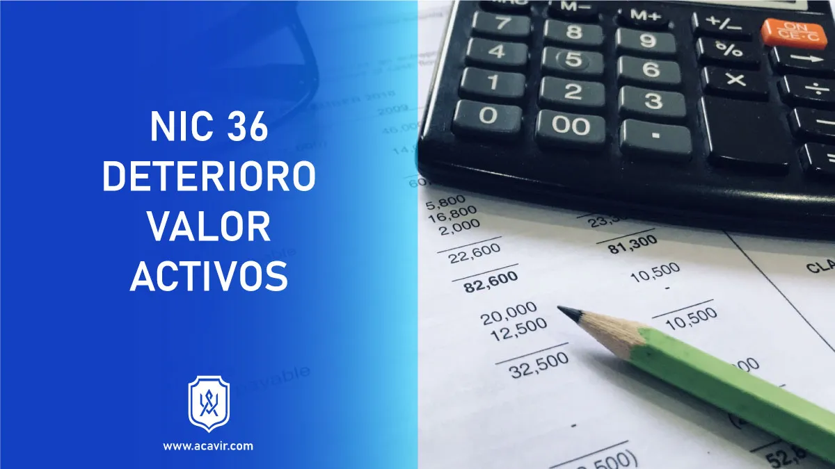 normas internacionales de contabilidad NIC deterioro valor de activos