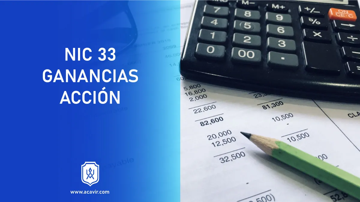 normas internacionales de contabilidad NIC ganancias por acción