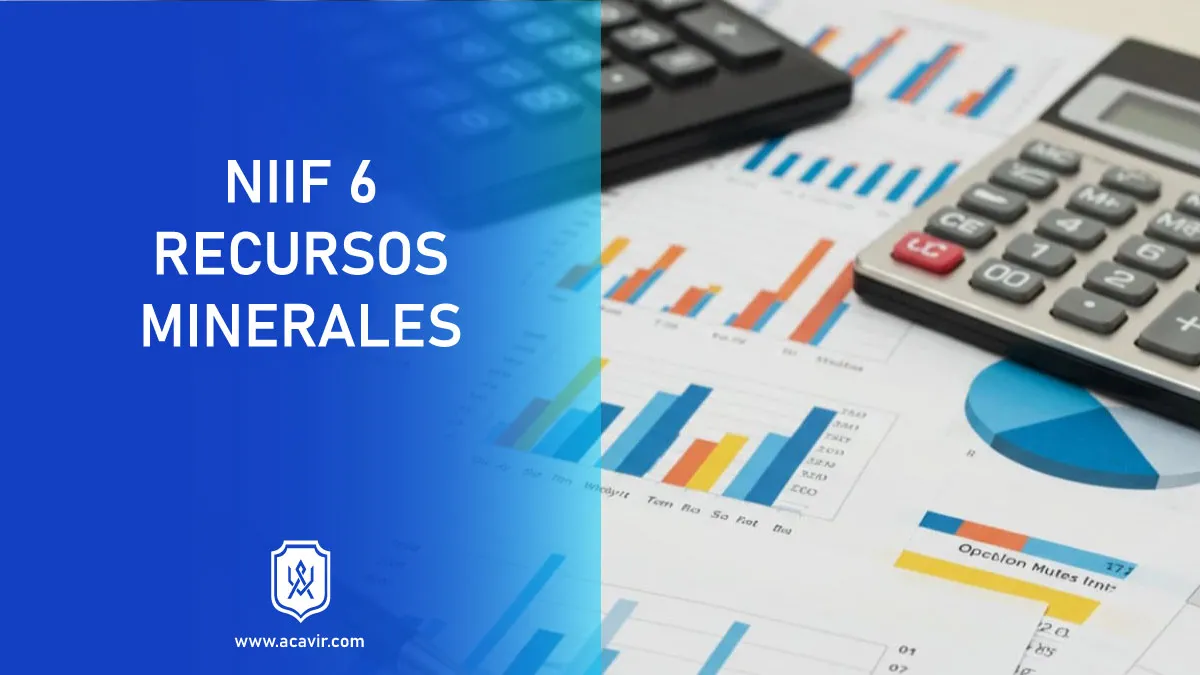 normas internacionales información financiera NIIF exploración explotación recursos minerales