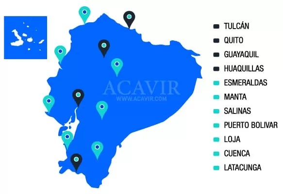 direcciones distritales aduana ecuador