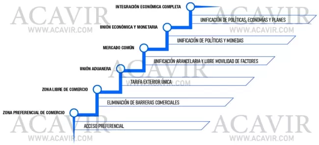 etapas integración económica