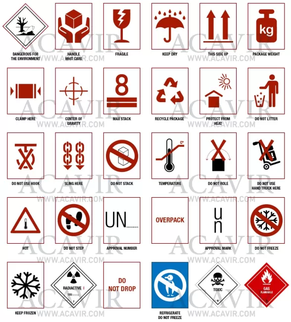 etiquetas de carga
