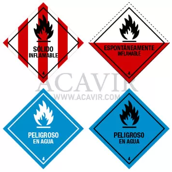clasificación mercancías peligrosas