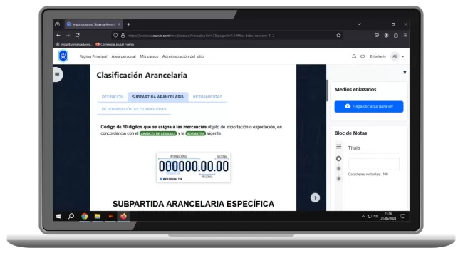 curso importación exportación mercancías