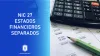 normas internacionales de contabilidad NIC estados financieros separados